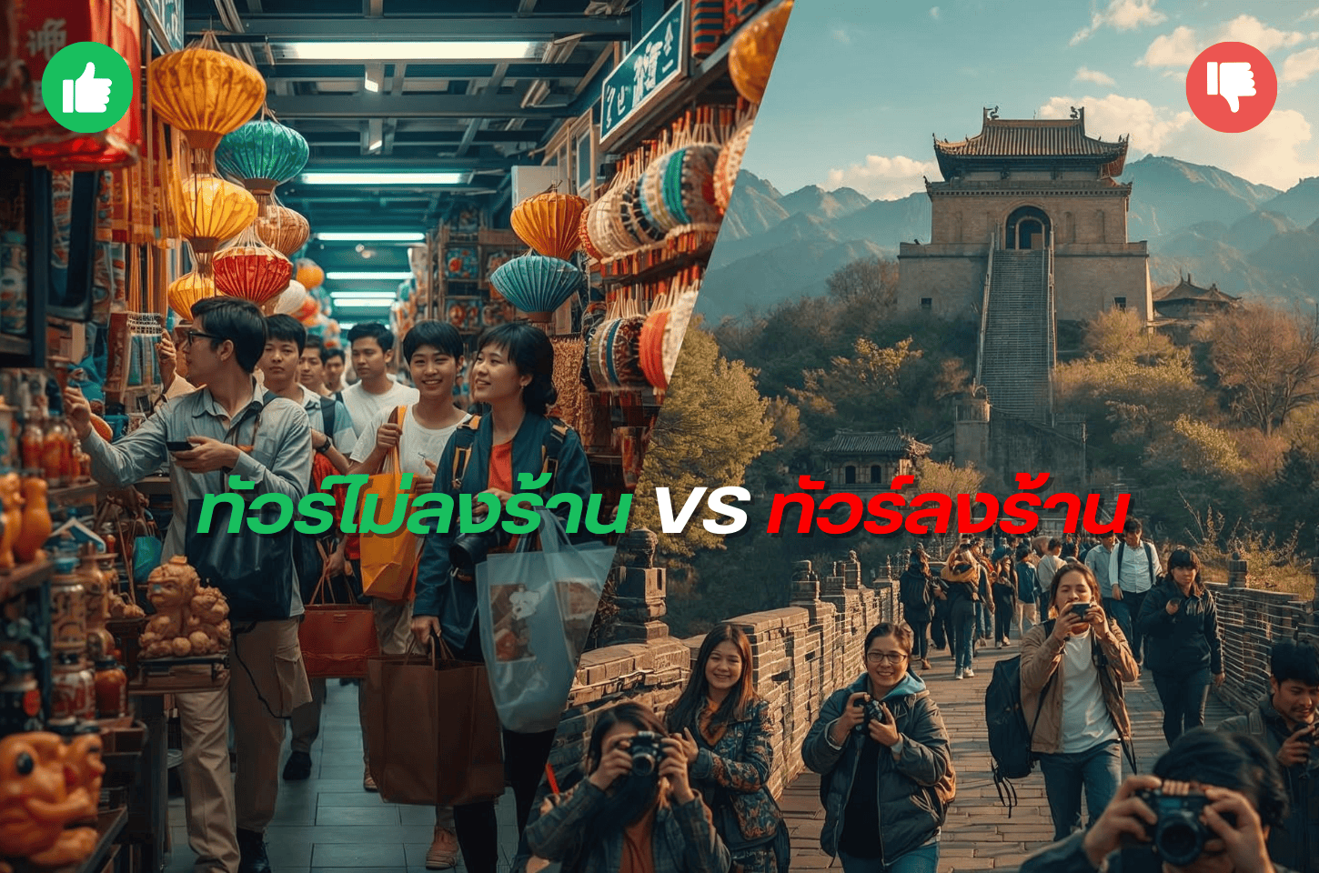 ทัวร์ไม่ลงร้าน VS ทัวร์ลงร้าน : แบบไหนใช่สำหรับคุณ?