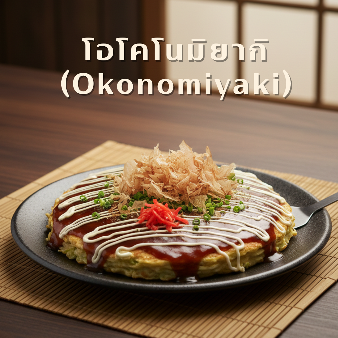 5. โอโคโนมิยากิ (Okonomiyaki)