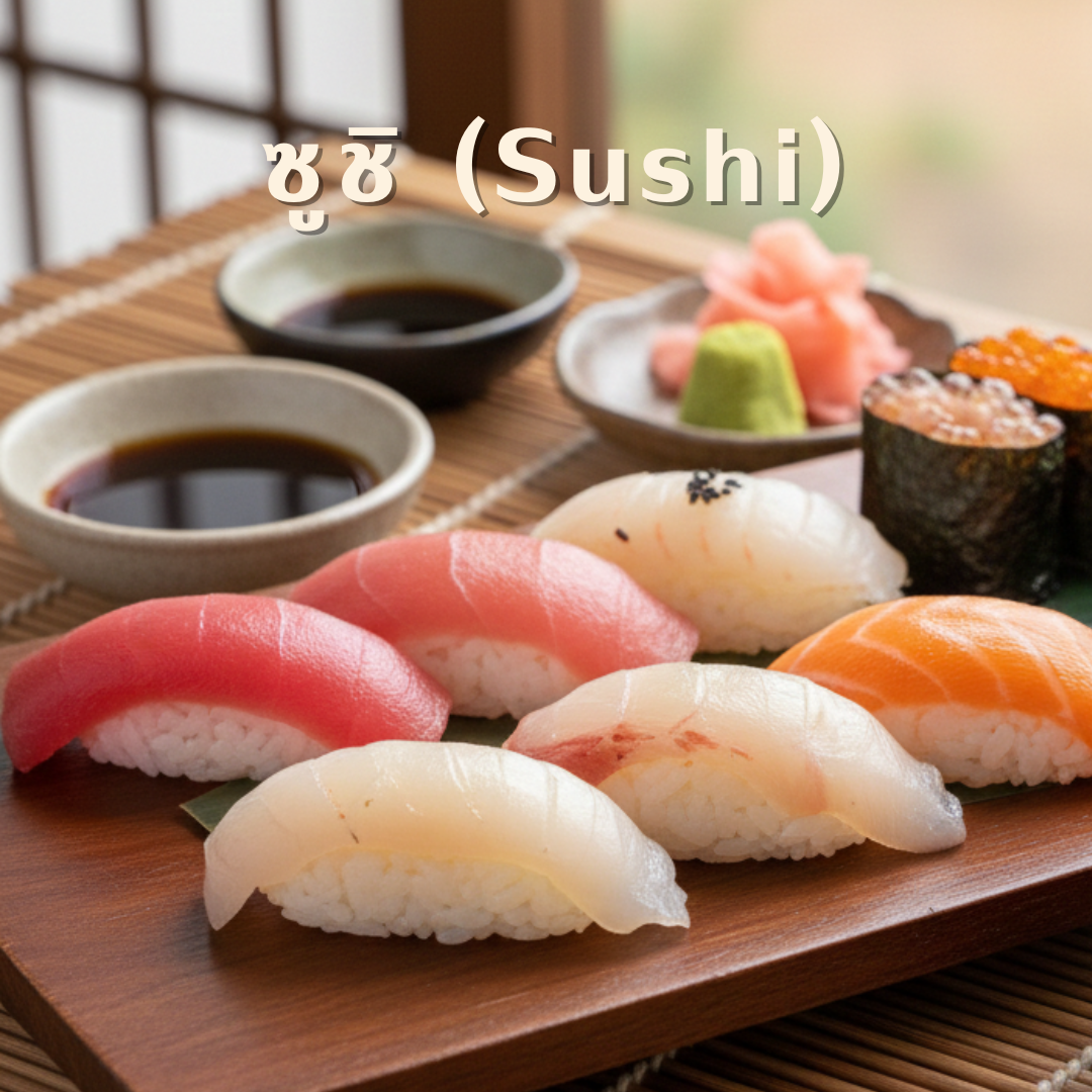 1. ซูชิ (Sushi)