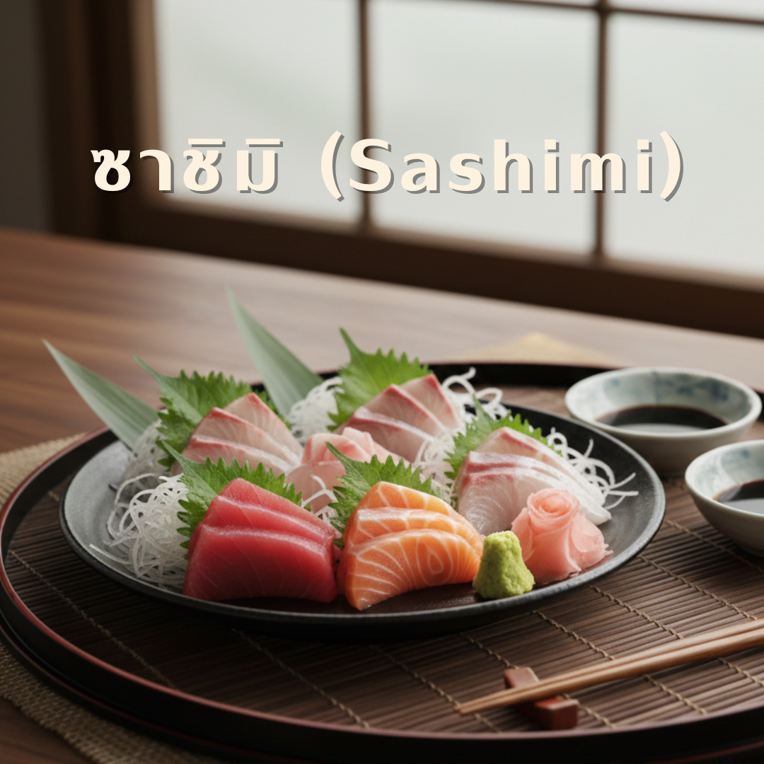 2. ซาชิมิ (Sashimi)